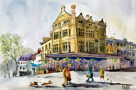 Mike Jackson Betty's Of Harrogate Original Watercolour Painting 