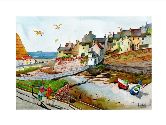 Mike Jackson Staithes Limited Edition Print - The Acorn Gallery, Pocklington