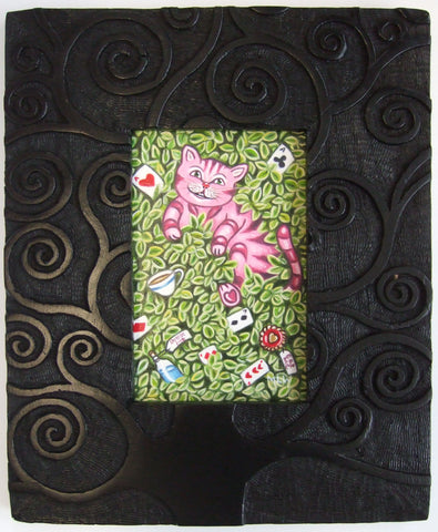 Cheshire Cat In His Tree Original by Marie Louise Wrightson *SOLD*