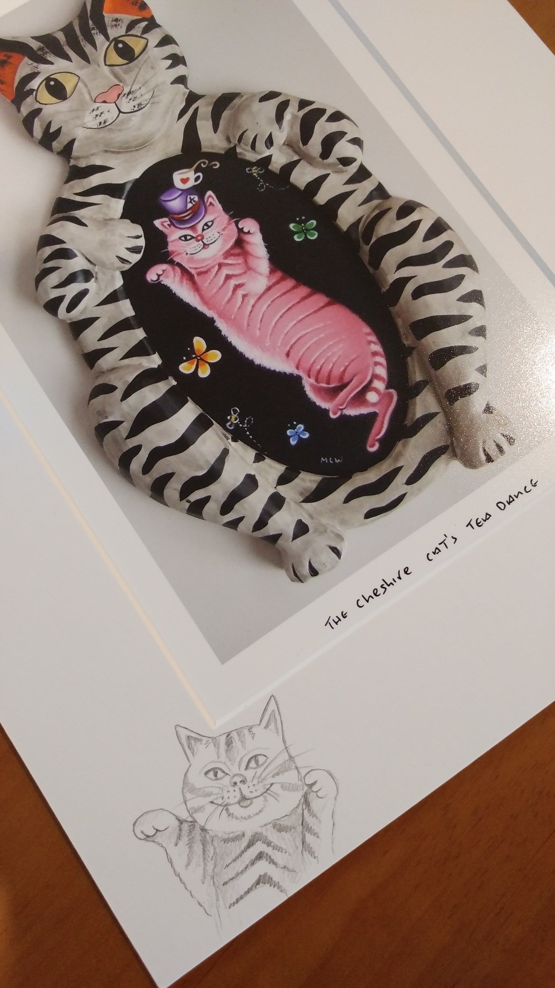 Marie Louise Wrightson Cheshire Cat's Tea Dance Limited Ed Print - The Acorn Gallery, Pocklington