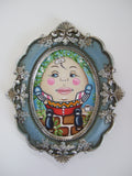 Humpty Dumpty Original by Marie Louise Wrightson *NEW*-Original Art-The Acorn Gallery