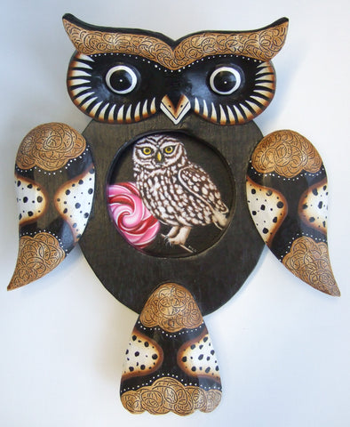 Sweet Little Owl Original by Marie Louise Wrightson *SOLD*
