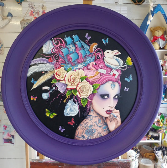 Marie Louise Wrightson China Girl Original - The Acorn Gallery, Pocklington