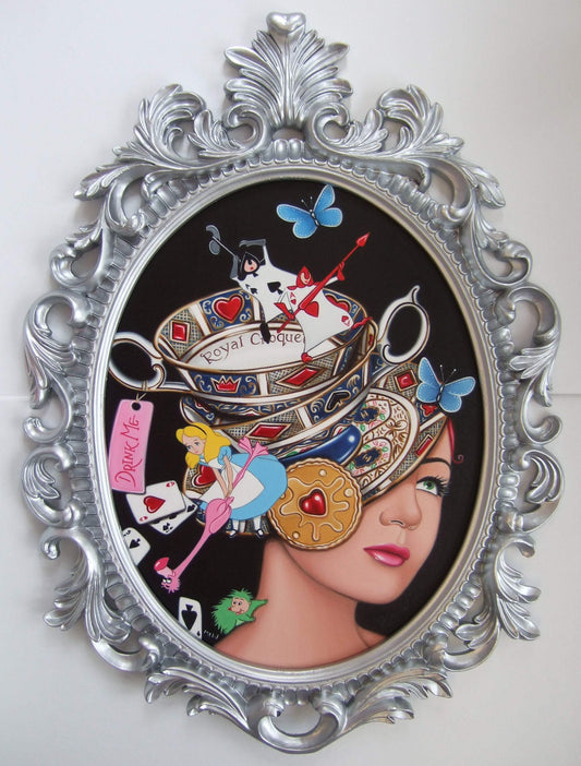 Marie Louise Wrightson Croquet And Tea With Alice Original - The Acorn Gallery, Pocklington 