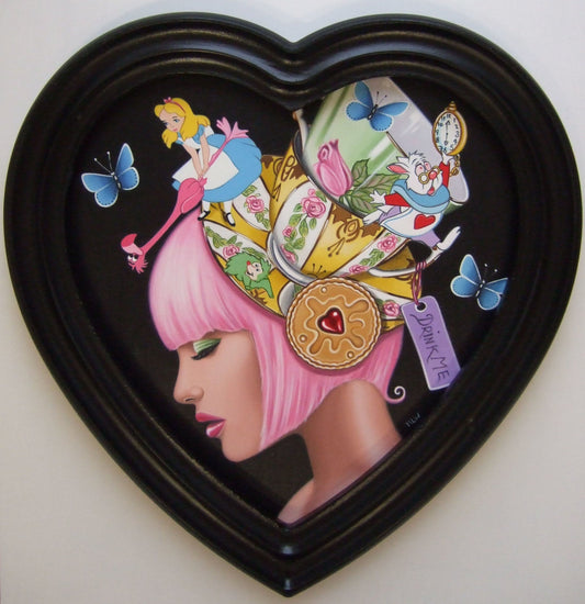 Marie Louise Wrightson Croquet And Tea With The White Rabbit Original - The Acorn Gallery, Pocklington 