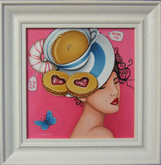 Marie Louise Wrightson Jam Tarts With Tea Original - The Acorn Gallery, Pocklington 