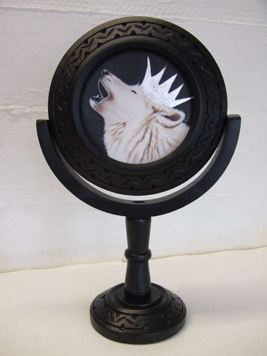 Marie Louise Wrightson King Wolf Original - The Acorn Gallery, Pocklington 