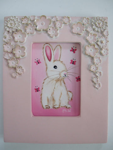 Sweet Little Bunny Original by Marie Louise Wrightson *SOLD*-Original Art-Marie-Louise-Wrightson-The Acorn Gallery
