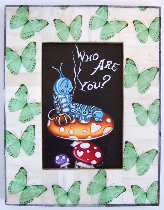 Marie Louise Wrightson The Blue Caterpillar Original - The Acorn Gallery, Pocklington 