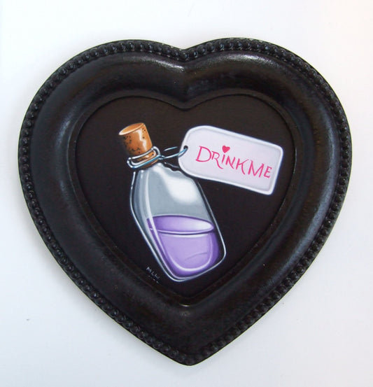 Marie Louise Wrightson The Drink Me Bottle Original - The Acorn Gallery, Pocklington 