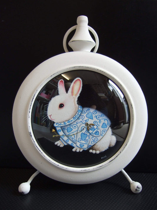 Marie Louise Wrightson The White Rabbits Best Coat Original - The Acorn Gallery, Pocklington 