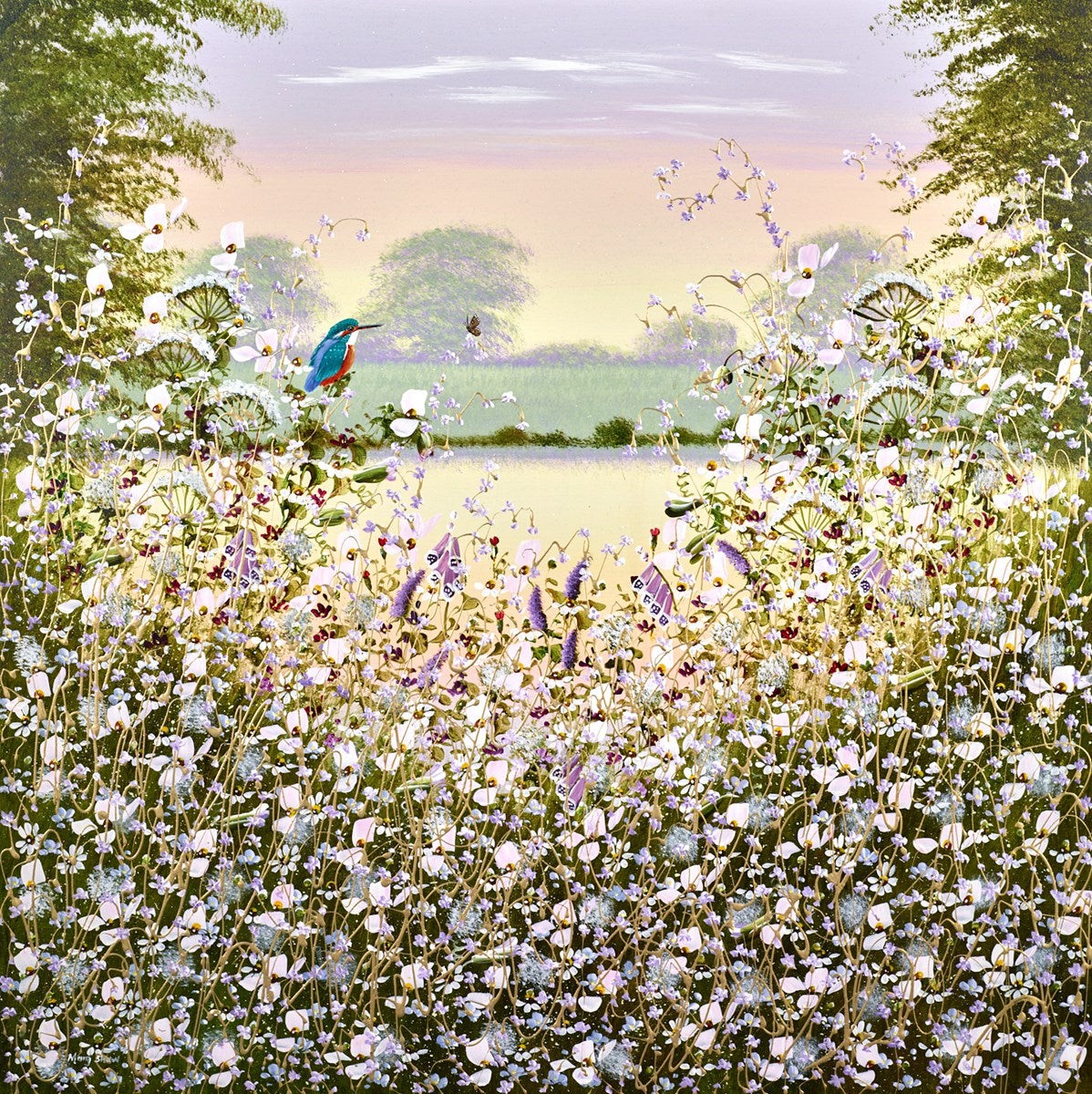 Mary Shaw Floral Harmony ORIGINAL - The Acorn Gallery, Pocklington 