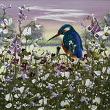 Sunset Kingfisher II Original by Mary Shaw *SOLD*
