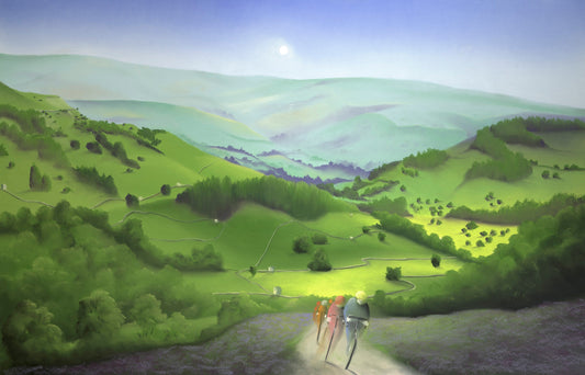 Mackenzie Thorpe Over Moor And Dale Canvas Framed - The Acorn Gallery, Pocklington