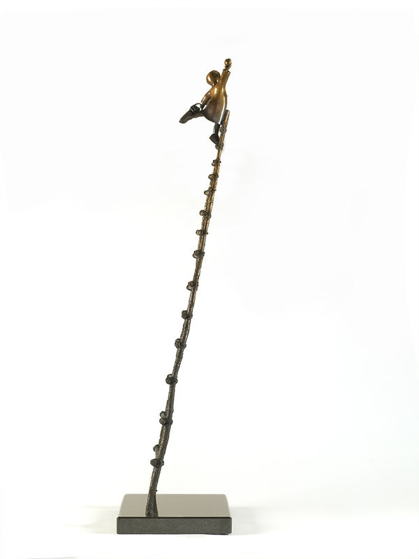 Mackenzie Thorpe Love Picker Bronze Sculpture - The Acorn Gallery, Pocklington 