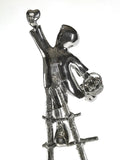 Love Picker Stainless Steel Sculpture by Mackenzie Thorpe