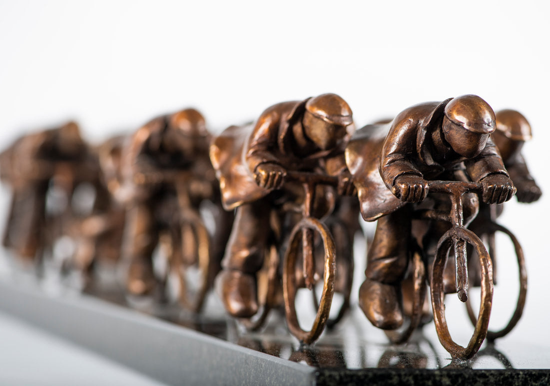 Mackenzie Thorpe The Race Bronze Sculpture - The Acorn Gallery, Pocklington