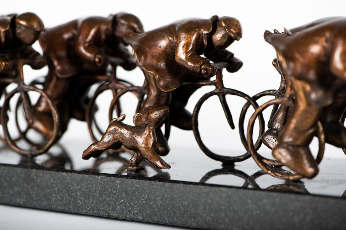 Mackenzie Thorpe The Race Bronze Sculpture - The Acorn Gallery, Pocklington