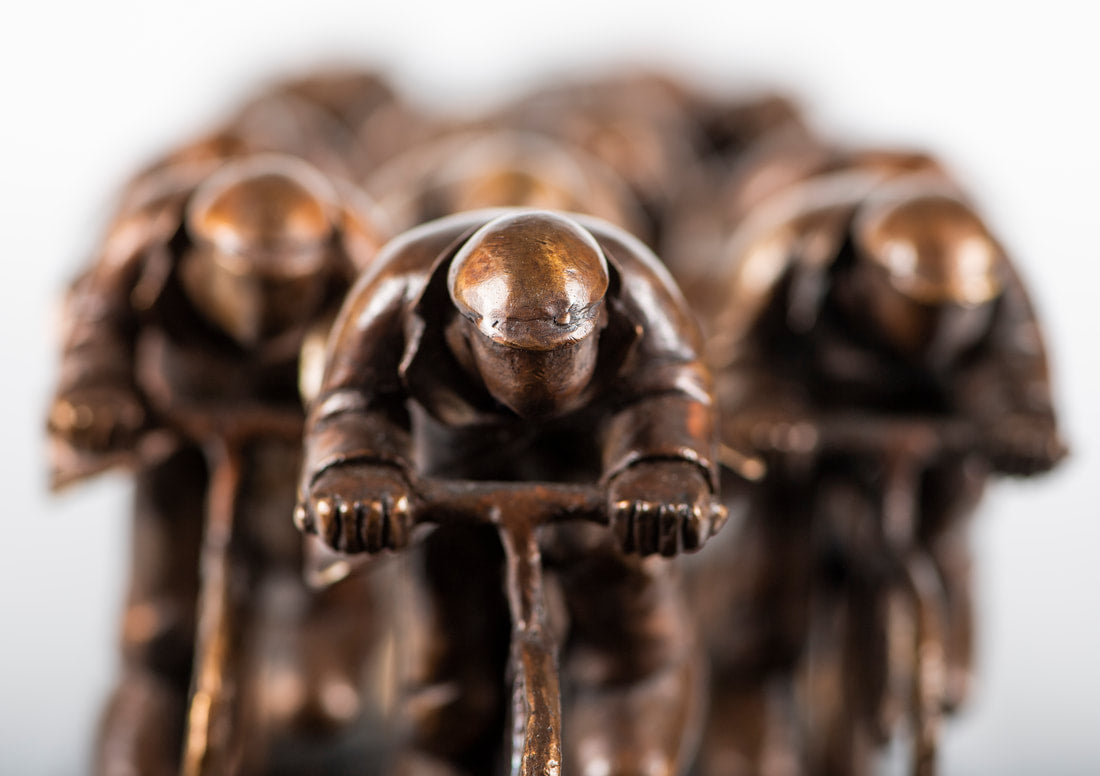 Mackenzie Thorpe The Race Bronze Sculpture - The Acorn Gallery, Pocklington