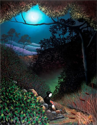 Under The Moon Of Love by Mackenzie Thorpe-Limited Edition Print-The Acorn Gallery-Mackenzie-Thorpe-artist-The Acorn Gallery