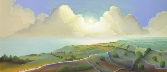 Mackenzie Thorpe Yorkshire Coast Framed - The Acorn Gallery, Pocklington