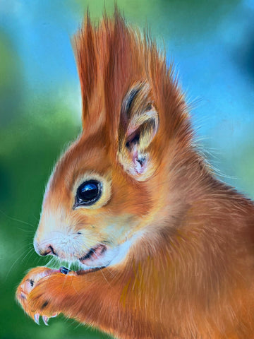 Red Squirrel ORIGINAL by Natalie Bell