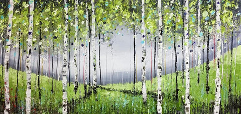 Forest Gathering Original on Aluminium by Nigel Cooke *SOLD*
