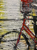 Our Bike (Amsterdam) Original on Board by Nigel Cooke *SOLD*