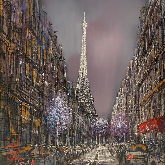 Paris Nights Original on Aluminium by Nigel Cooke SOLD