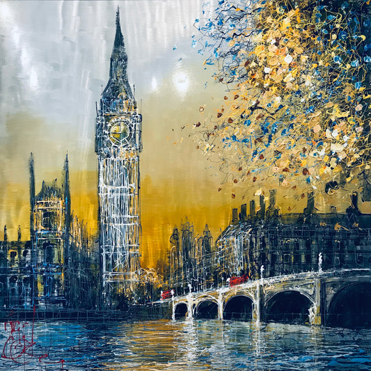 Golden Opportunities (London) Original on Aluminium by Nigel Cooke SOLD