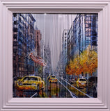Taxi! (New York) Original on Aluminium by Nigel Cooke *SOLD*