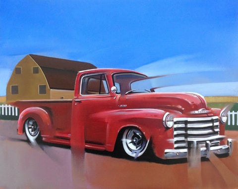 Red Pick Up by Neil Dawson