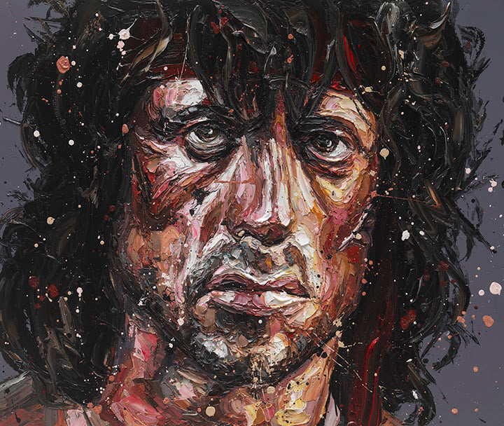 Paul Oz First Blood Rambo Original - The Acorn Gallery, Pocklington