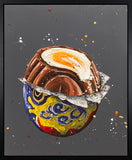 How Do You Eat Yours? (Cadbury's Creme Egg)  Hand Embellished Canvas by Paul Oz