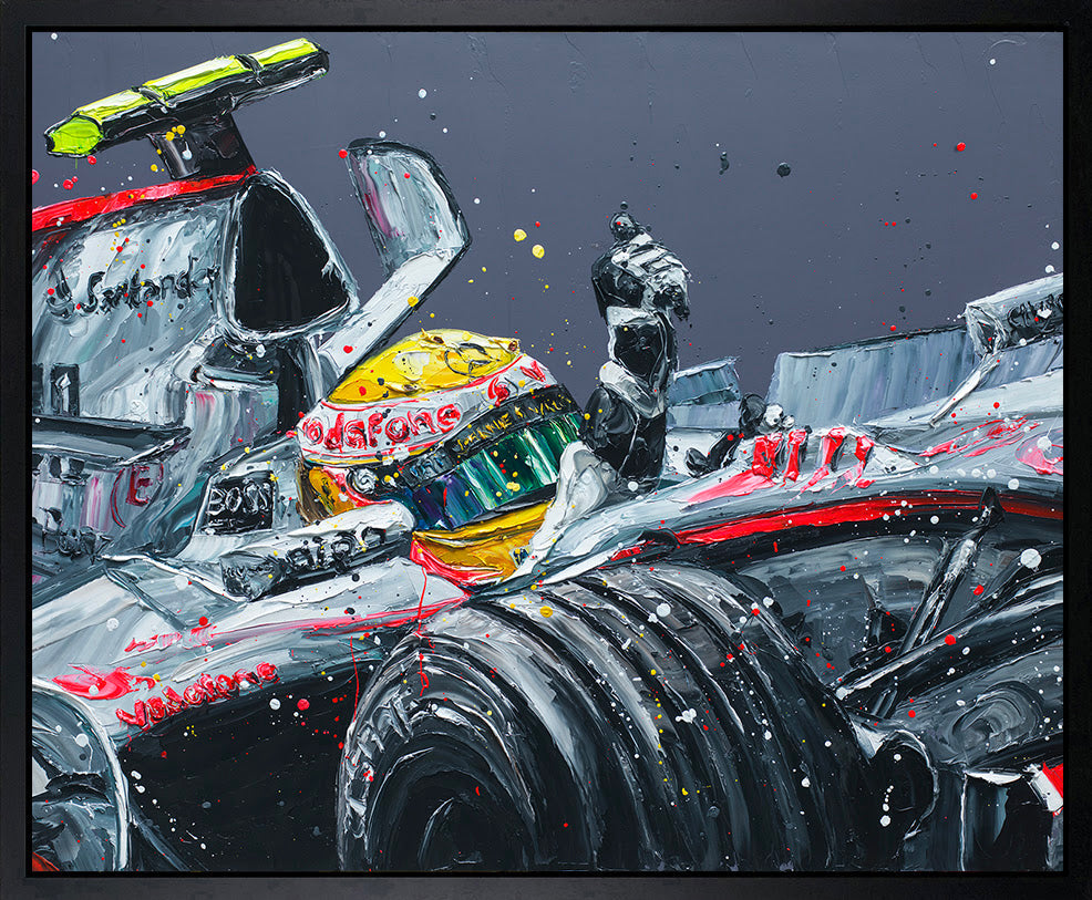 Paul Oz Lewis McLaren Hand Embellished Canvas - The Acorn Gallery, Pocklington