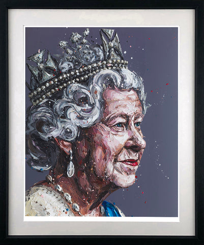A portrait of Her Majesty by Paul Oz