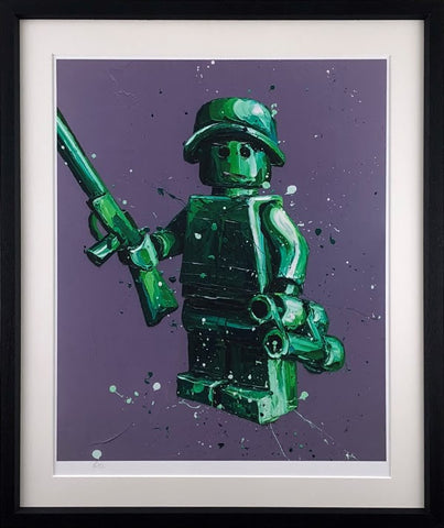 Ryan (Lego Soldier) Paper Print by Paul Oz