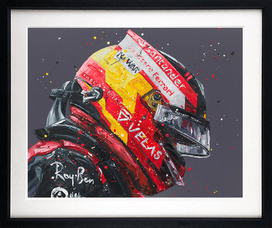 Paul Oz Silverstone Sainz Paper Print - The Acorn Gallery, Pocklington