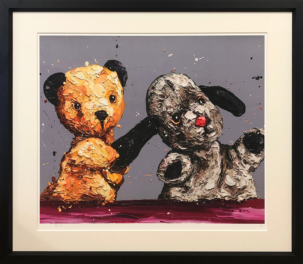 Paul Oz The Sooty Show Sooty And Sweep Paper Print - The Acorn Gallery, Pocklington