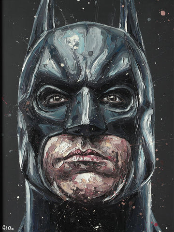 The Dark Night (Batman) Hand Embellished Canvas by Paul Oz
