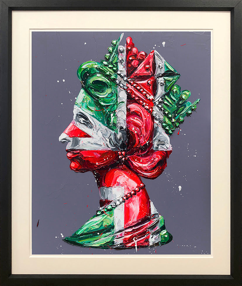 Paul Oz Christmas Queen Paper Print - The Acorn Gallery, Pocklington