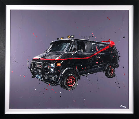 I Love It When A Plan Comes Together (The A Team)  Hand Embellished Canvas by Paul Oz