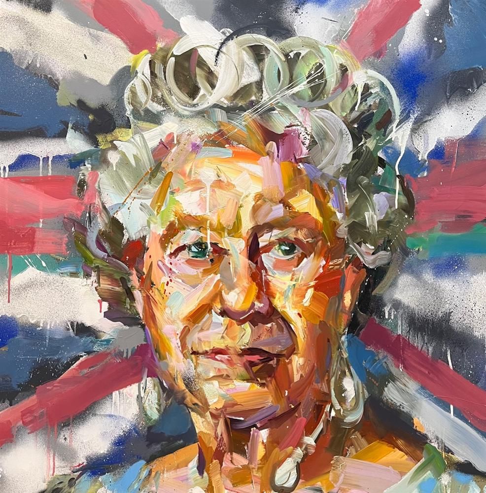 Paul Wright Jubilee Hand Embellished Canvas - The Acorn Gallery, Pocklington