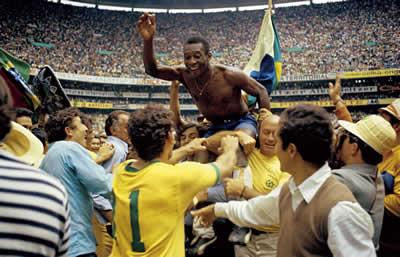 World Cup Victory 1970 by Pele-Limited Edition Print-The Acorn Gallery