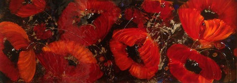 Poppy Parade Original by Rozanne Bell *SOLD*