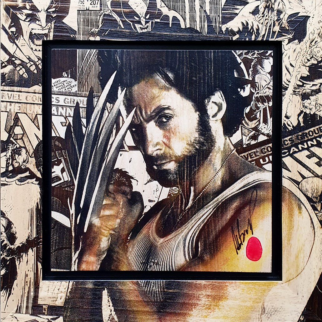 Rob Bishop Wolverine Embellished Frame - The Acorn Gallery, Pocklington