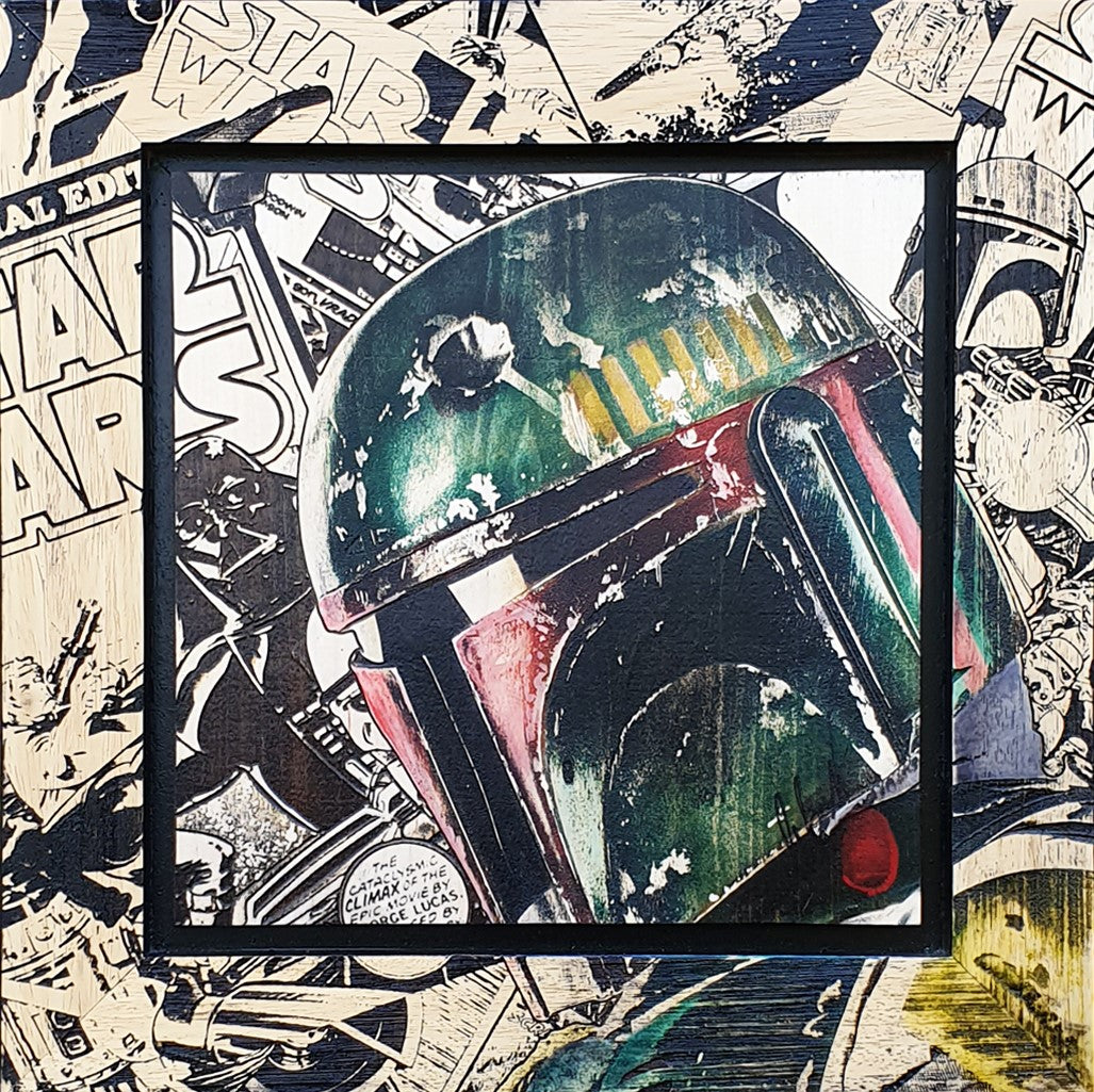 Rob Bishop Boba Fett Embellished Frame - The Acorn Gallery Pocklington