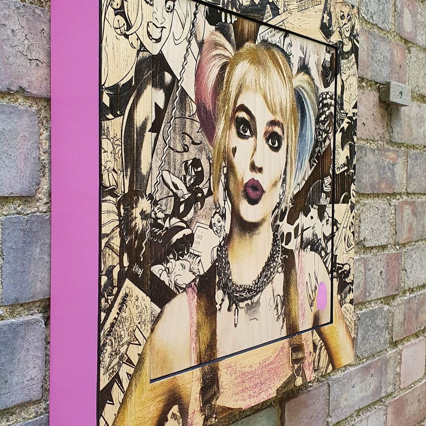 Rob Bishop Harley Quinn Embellished Frame - The Acorn Gallery, Pocklington