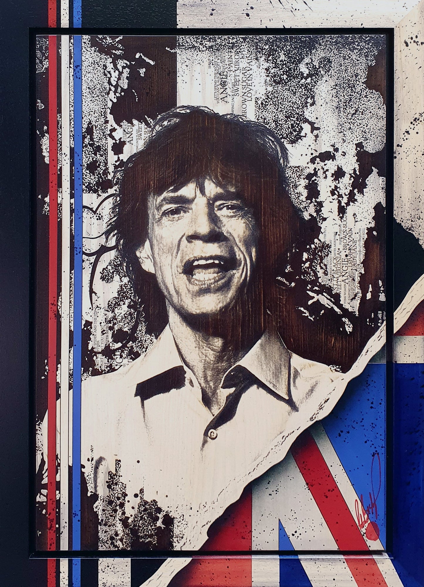 Rob Bishop Mick Jagger - The Acorn Gallery, Pocklington