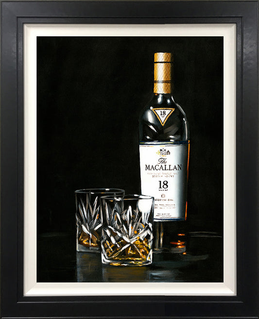 Richard Blunt Blame It On The Whisky Hand Embellished Canvas - The Acorn Gallery,Pocklington